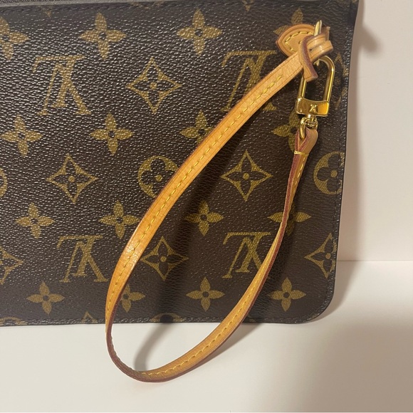 Louis Vuitton Neverfull Monogram Clutch Large 💎 AUTHENTICATED 💎 Serial SD4163 - Picture 5 of 16